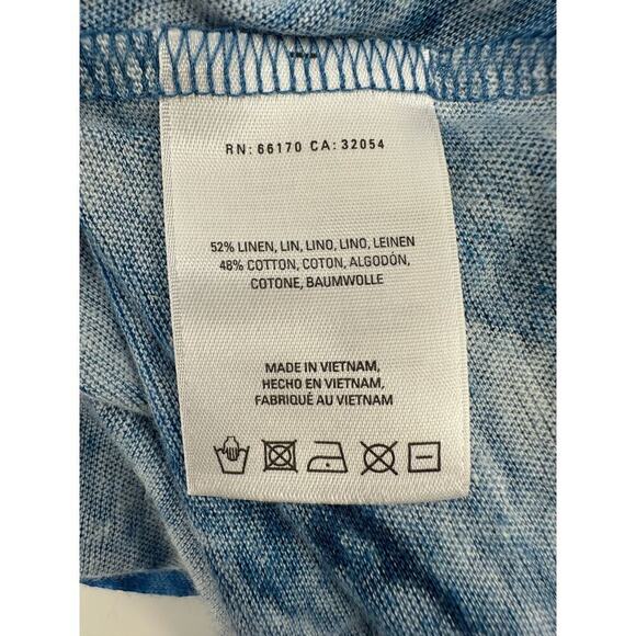 Anthropologie Meadow Rue Linen Fields Swing Top Size M blue - Picture 10 of 10